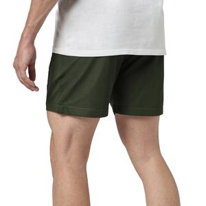 Short en maille de polyester 100% pour hommes avec ceinture élastique confortable Short solide style de rue netball personnalisé - Product Image 2