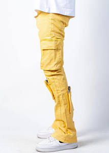 Hot Selling Unique Design Cargo <b>Flare</b> Style <b>Men's</b> Denim Pants Best Quality Cargo Pockets Denim <b>Jeans</b> Pants <b>For</b> <b>Men</b> - Product Image 3