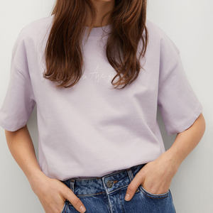 Camiseta personalizada elegante de 180 g/m², 100 % algodón, con logo impreso, camiseta lisa al por mayor para mujer - Product Image 2