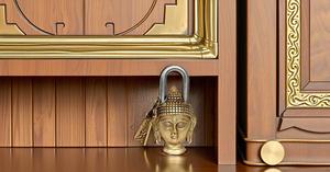 Brass Door <b>Padlock</b> Fully Functional Handmade Antique Design with Keys Unique Collectible Locks Combination of Style & Security - Product Image 5