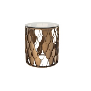 Table basse latérale de qualité supérieure Table de chevet latérale en marbre nouveau salon fer de luxe moderne - Product Image 1