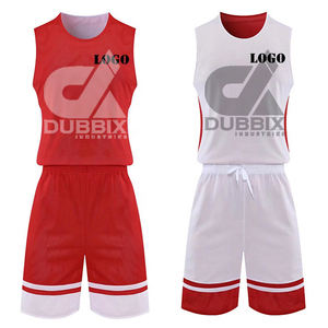 <b>Men's</b> <b>Pink</b> Reversible Basketball Uniform Set Quick Dry Custom Logo Jersey & <b>Shorts</b> Breathable OEM Design - Product Image 4
