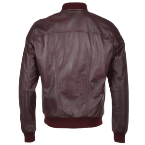 Chaquetas bomber de cuero para hombre de calidad premium Oxblood, negro y marrón - Product Image 6