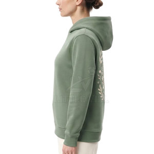 Sudadera Clásica de Invierno para Mujer, con Estampado, Tejida, con Logotipo Frontal, Ecológica, Ligera, Informal, con Capucha, Estilo Urbano, 100% Algodón - Product Image 3