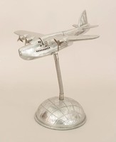 Modèle d'avion moderne, figurine décorative, miniature de collection, style Art Déco, artisanat en aluminium