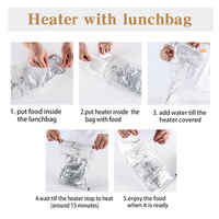 Haute température Mylar support pochette thermoscellage feuille d'aluminium cornue-pochette emballage pour auto-chauffant chauffe-aliments riz