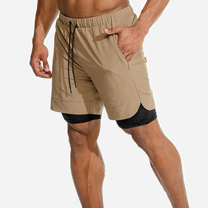 Short de sport taille haute pour homme pour l'été, la course à pied et le jogging, style non tissé, méthode de tissage en vente - Product Image 2