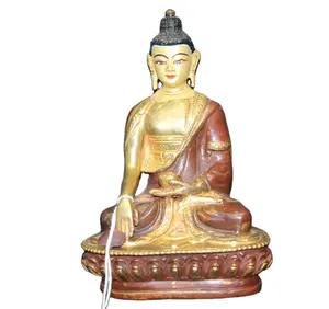 Estatua de Metal de bronce de estilo Tibetano para decoración Interior, estatua de alta calidad con acabado antiguo de budismo, estilo religioso de la India - Product Image 1