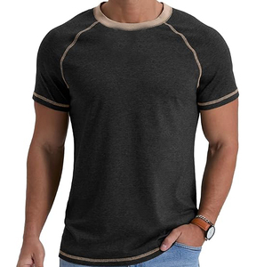 T-shirts pour hommes de haute qualité Meilleure vente Look outclass Hommes Acid Wash T Shirt Solid Premium Quality Stylish Look - Product Image 1