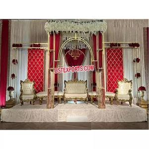 Estructuras Metálicas Modernas para Fondo de Escenario de Boda, Decoración de Lujo para Bodas, Diseño de Boda con Estructura Metálica, Soporte de Acero Inoxidable, Reino Unido - Product Image 1