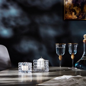 Porte-bougie carré chic, élégant centre de table décoratif pour une maison élégante, éclairage romantique et ambiance festive - Product Image 2