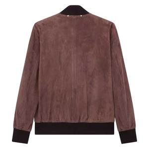 Chaqueta de bombardero personalizada para hombre, estilo de piloto de vuelo clásico con bolsillos con cremallera, material de nailon ligero y dobladillo acanalado para hombre - Product Image 2