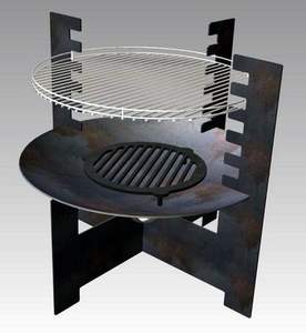 Barbecue en fer fini antique élégant pour la cuisine de jardin de style campagnard avec construction et style de qualité supérieure - Product Image 6