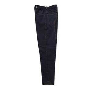 Culotte d'équitation en Denim extensible, couleur unie, élastique - Product Image 1