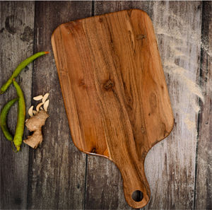 Planche à découper en bois design à faire semblant d'aspect naturel - Product Image 1