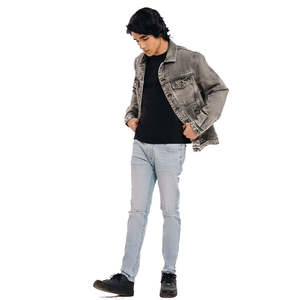 Chaqueta Vaquera Unisex de Textura Suave, Diseño Limpio, Material Duradero, Perfecta para Atuendos Diarios y Ventas de Ropa al por Mayor - Product Image 3