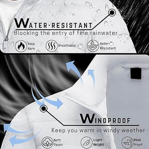 แจ็กเก็ตขนเป็ดสำหรับผู้ชายเสื้อแจ็คเก็ตขนเป็ดนุ่มใส่สบาย - Product Image 4