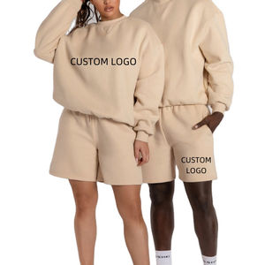 Ensemble de shorts de course en coton unisexe avec logo personnalisé Vêtements de sport d'été Survêtement de taille XL pour l'entraînement Hommes et femmes - Product Image 1