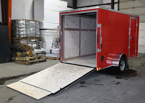 Manley Enclosed Ultimate Heavy Duty Galvanised Tradesman Builders Expanded High Intensity Aluminium <b>Floor</b> Double Axles <b>Trailer</b> - Product Image 5