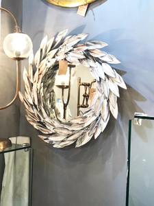 Miroir mural Intérieur Décoration d'intérieur Design Leave Design Miroir de décoration classique et moderne Conceptions de finition multiples - Product Image 6