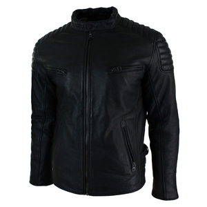 Best Quality <b>Men's</b> Original Sheep Skin Leather <b>Jacket</b> Latest Vintage Design Genuine Leather <b>Jacket</b> OEM Biker <b>jacket</b> for <b>men</b> - Product Image 2