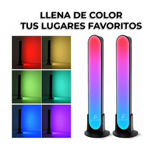 Luz Ambiental LED RGB con Bluetooth para Música, para Oficina, Cuerpo de Lámpara de Plástico, Ambiente Acogedor - Product Image 4