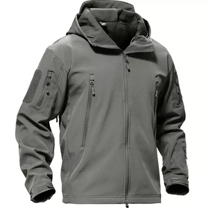 Veste Softshell légère imperméable à col montant avec fermeture éclair pour la randonnée, le camping, la pêche et les activités tactiques - Product Image 6