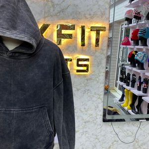 Nouveau style, meilleur matériau, sweat à capuche en polaire d'hiver, broderie personnalisée, imprimé, 100% coton, streetwear, écologique, unisexe - Product Image 5