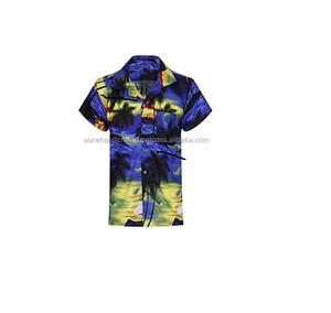 Chemise boutonnée à manches courtes impression par sublimation de haute qualité pour hommes au prix de gros vente en gros - Product Image 3