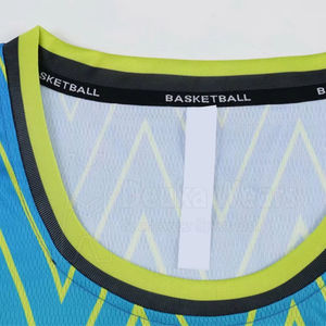 Low Moq Customize Size 100% Polyester Basketball Wear Custom Made Printed Team Name/Number National Basketball Uniform Sets - Product Image 2