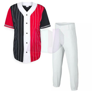 Uniforme Deportivo de Béisbol Transpirable de Talla Grande para Equipos con Nombre, Número y Logotipo Personalizados y Pantalones de Jersey de Secado Rápido - Product Image 1