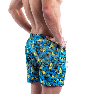 2025 nouveau Design couleur personnalisée hommes Shorts de bain prix de gros respirant hommes Shorts de bain à vendre - Product Image 4