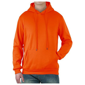 Men's Winter Hoodie Sweatshirt Knitted Fabric Eco-Friendly Breathable 100% Cotton 480g Custom <b>Design</b> Drawstring Pocket hoodie - Product Image 4