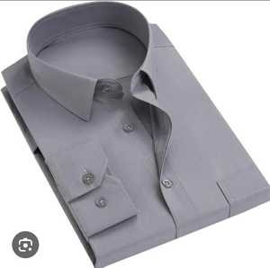 Personnalisé votre propre conception grande taille 100% pur coton chemise à manches longues uni solide hommes chemise habillée formelle respirante, chemises pour hommes - Product Image 4