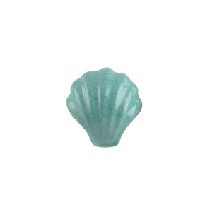 2025 boutons en céramique couleur bleu et blanc conception moderne et dernière forme de coquille meilleure qualité bouton pour meubles de maison et d'hôtel - Product Image 5