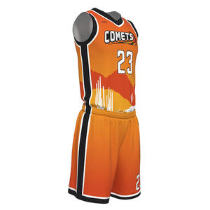 Nom d'équipe personnalisé GANTS de haute qualité Uniforme de basket-ball de ville Maillot de basket-ball en maille vierge pour l'entraînement Ensembles de vêtements de basket-ball - Product Image 2