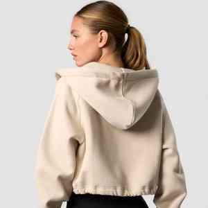 Sweat à capuche zippé pour femme, tendance et confortable – Doublure en molleton de coton doux, anti-rétrécissement, logo frontal, style décontracté pour un confort quotidien - Product Image 3