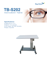 High Quality TB-S202 Adjustable Electric Motorized Ophthalmic Instrument Table for Optometry Clinic