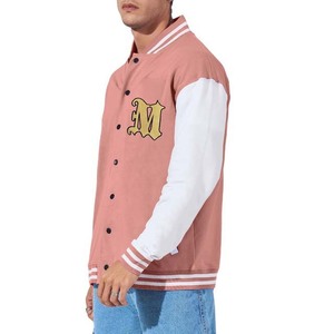 <b>Men's</b> Fashion Slim Fit Cotton Varsity <b>Jackets</b> for Man Stand Collar Letterman Sportswear College Baseball <b>Jacket</b> For <b>Men</b> - Product Image 5