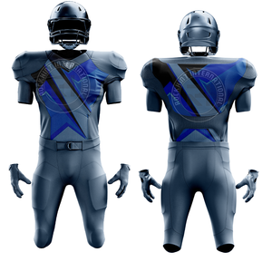 ชุดยูนิฟอร์มอเมริกันฟุตบอลคุณภาพสูง ผลิตจากโพลีเอสเตอร์ ออกแบบมาเพื่อประสิทธิภาพ ความยืดหยุ่น และความสบาย เหมาะสำหรับนักกีฬา - Product Image 3