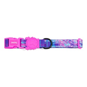 Modern Luxury Glitch Collar 502 Waterproof Silicone Pet <b>Dog</b> Collar with LED <b>Lights</b> Print Pattern Stylish Leash - Product Image 3