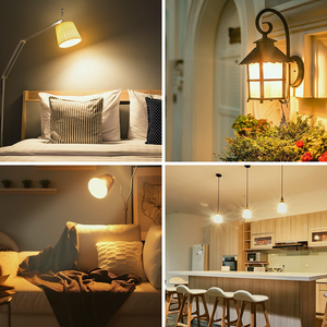 ไฟ LED รูปทรงเทียน G45 4W แสงวอร์ม/เหลือง 2200K ฐานคริสตัลละเอียด ตัวเรือนสีทอง สำหรับที่อยู่อาศัย 6 ชิ้น Don Feliz CRI80 100lm/W - Product Image 2