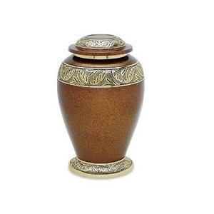 Mujer decorativa Cenizas Urna de cremación Flor Diseño grabado Metal Aluminio Urna de cremación para cenizas humanas - Product Image 2