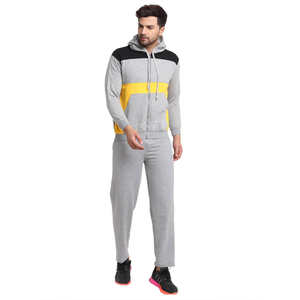 Survêtement Jogging en Gros avec Fermeture Éclair, Taille Plus, Motif Uni, Logo Personnalisé, Survêtement en Molleton Technique pour Hommes, 100% Coton - Product Image 1
