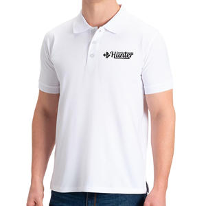 Logotipo personalizado impreso 100% algodón Piqué de punto bordado hombres cómodo Polo alta calidad bordado hombres polos - Product Image 1