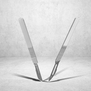 100 Sterile Surgical Blades with Free Titanium <b>Scalpel</b> <b>Knife</b> Handle Medical Dental Tools Surgical Grade Blades #11 - Product Image 2