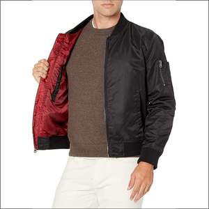Veste coupe-vent zippée complète personnalisée de haute qualité pour hommes, légère, imperméable, entraînement, nouveauté, style de la rue, col montant - Product Image 1