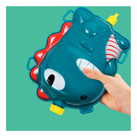Lanceur de pistolet à eau en plastique en forme de dinosaure, non standard, avec pompe et couleurs assorties