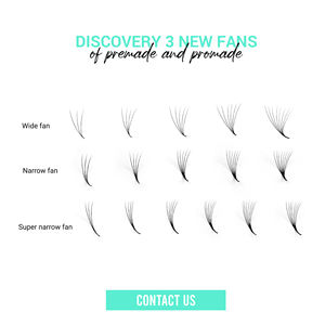 Cils en éventail pré-faits en vrac, plateaux de cils en volume sans cruauté, plateaux de cils en volume OEM, étiquette privée, fournitures d'extensions de cils étroites, vente en gros - Product Image 4