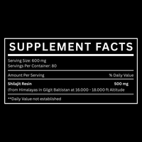 Résine de Shilajit Pur de l'Himalaya Marque Blanche avec 82%+ d'Acide Fulvique et Oligo-éléments – Complément Alimentaire Premium 30g